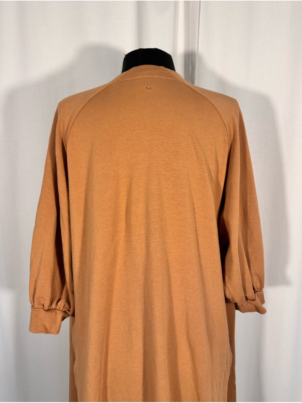 Cuyana Camel Organic Pima Cotton Long Open Front Cardigan - Picture 5 of 9